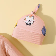 Load image into Gallery viewer, Cat Graphic Bodysuit and Joggers Set