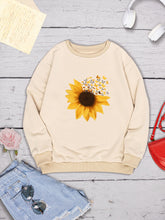 Load image into Gallery viewer, Sunflower Dropped Shoulder Sweatshirt