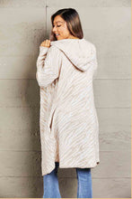 Load image into Gallery viewer, Hooded Longline Cardigan