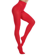 Load image into Gallery viewer, Women's 80 Den Soft Opaque Tights, Women's Tights (XX-3XL, Red)