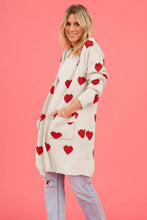 Load image into Gallery viewer, Heart Cardigan with Pockets