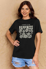 Load image into Gallery viewer, CREATE HAPPINESS Graphic Cotton T-Shirt