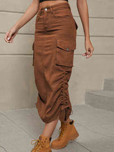 Load image into Gallery viewer, Modern Denim Skirt with Pockets