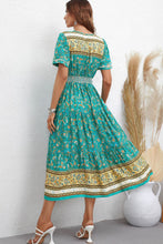 Load image into Gallery viewer, Bohemian Short Sleeve Midi Dress