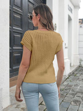 Load image into Gallery viewer, Cable-knit V-Neck Sweater Vest