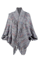 Load image into Gallery viewer, Fringe Detail Printed Poncho
