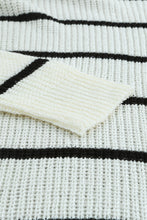 Load image into Gallery viewer, Woven Right Striped Open Front Rib-Knit Duster Cardigan
