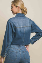 Load image into Gallery viewer, Lovely Cropped Denim Jacket