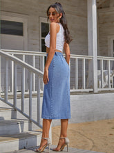 Load image into Gallery viewer, Karly Button Down Denim Skirt