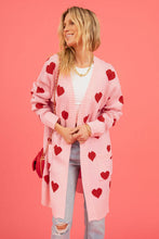 Load image into Gallery viewer, Heart Cardigan with Pockets