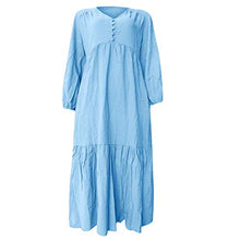 Load image into Gallery viewer, HELLORSO Women Summer New Dresses 2023 High-Waisted Fashion Appealing Ladies Casual Dresses Elegant Dresses for Women Blue