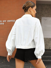 Load image into Gallery viewer, Lantern Sleeve Denim Jacket