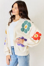 Load image into Gallery viewer, Glowing Flower Cardigan