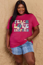 Load image into Gallery viewer, TEACH LOVE INSPIRE Graphic Cotton T-Shirt