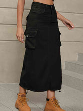 Load image into Gallery viewer, Modern Denim Skirt with Pockets