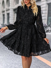 Load image into Gallery viewer, Merry Me Long Sleeve Buttoned Dress