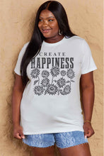 Load image into Gallery viewer, CREATE HAPPINESS Graphic Cotton T-Shirt