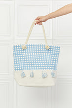 Load image into Gallery viewer, Justin Taylor Picnic Date Tassel Tote Bag