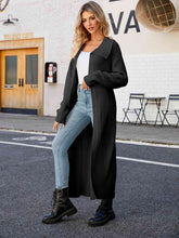 Load image into Gallery viewer, Collared Open Front Duster Cardigan