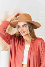 Load image into Gallery viewer, Fame Flat Brim Fedora Fashion Hat