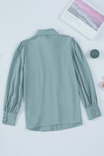 Load image into Gallery viewer, Gathered Detail Puff Sleeve Shirt