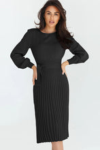 Load image into Gallery viewer, Favored Pleated Sweater Dress