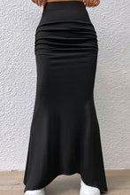 Load image into Gallery viewer, Ruched Maxi Trumpet Skirt