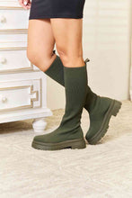 Load image into Gallery viewer, DIVA Knee High Platform Sock Boots