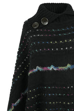Load image into Gallery viewer, Cloak Sleeve Fringe Detail Poncho