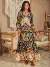 Load image into Gallery viewer, Lifing V-Neck Midi Dress