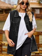 Load image into Gallery viewer, Button Down Denim Vest