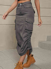 Load image into Gallery viewer, Modern Denim Skirt with Pockets