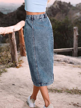 Load image into Gallery viewer, Karly Button Down Denim Skirt