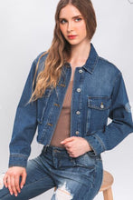 Load image into Gallery viewer, Lovely Cropped Denim Jacket