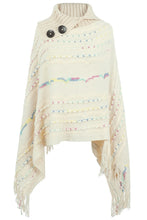 Load image into Gallery viewer, Cloak Sleeve Fringe Detail Poncho