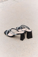 Load image into Gallery viewer, Qupid Level Up Rhinestone Strap Heels
