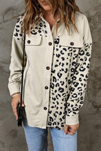 Load image into Gallery viewer, Double Take Leopard Print Pocketed Corduroy Jacket