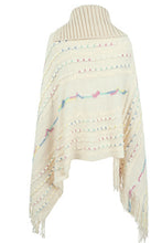 Load image into Gallery viewer, Cloak Sleeve Fringe Detail Poncho