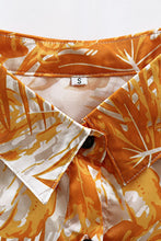 Load image into Gallery viewer, Botanical Print Maxi Shirt Dress