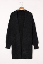 Load image into Gallery viewer, Woven Right Heathered Open Front Longline Cardigan