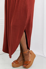 Load image into Gallery viewer, It's My Time Full Size Side Scoop Scrunch Skirt in Dark Rust