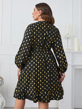 Load image into Gallery viewer, Plus Size Printed Surplice Neck Knee-Length Dress