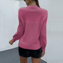 Load image into Gallery viewer, Pearl Round Neck Sweater