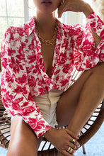 Load image into Gallery viewer, Double Take Collared Neck Lantern Sleeve Shirt