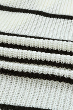 Load image into Gallery viewer, Woven Right Striped Open Front Rib-Knit Duster Cardigan