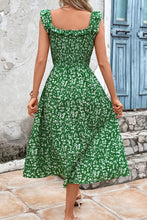 Load image into Gallery viewer, Evergreen Ruffled Midi Dress