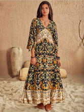 Load image into Gallery viewer, Lifing V-Neck Midi Dress