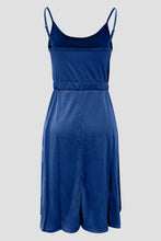 Load image into Gallery viewer, Decorative Button Spaghetti Strap Dress