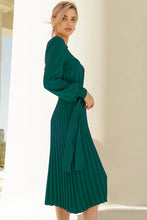 Load image into Gallery viewer, Favored Pleated Sweater Dress