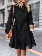 Load image into Gallery viewer, Merry Me Long Sleeve Buttoned Dress